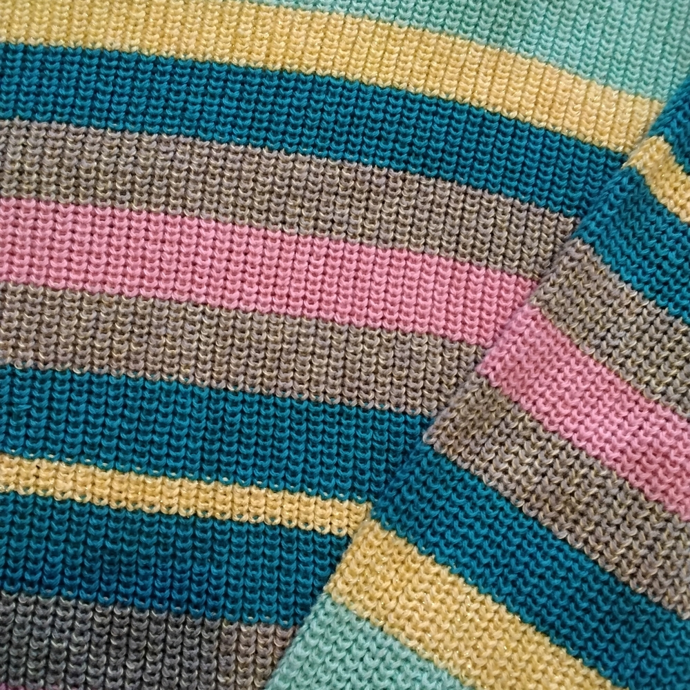 Adorence Women's Size Medium Vintage Spring Cotton Blend Sweater - Picture 3 of 4